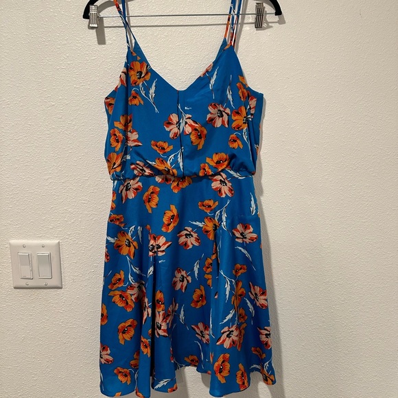 Cece by Cynthia Steffe ~ Blue Lotus Floral Blouson Flare Party Dress 4 NEW $148 - Picture 6 of 6